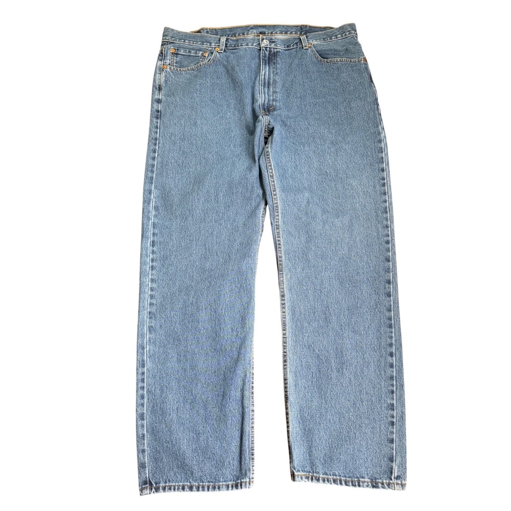 Levis 505 Regular Fit Mens Blue Denim Jeans Straight Leg 43x31 04505-4886